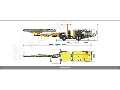 KJ 211 Hydraulic Top Hammer Drilling Jumbo