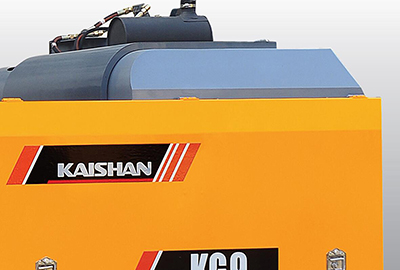 Spacious cab, high-powered air-conditioner and quality stereo system provide ideal conditions for operations